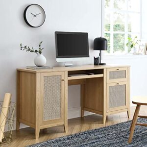 Modway Soma Desk, Oak, 63"