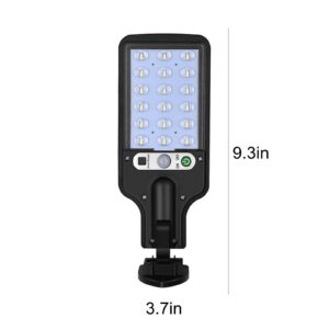 CENGNIAN Solar Street Lights Outdoor Waterproof, IP65 Solar Powered Street Lights Dusk to Dawn with Motion Sensor, LED Flood Light for Yard, Parking Lot, Drive-Way (A-18LED)