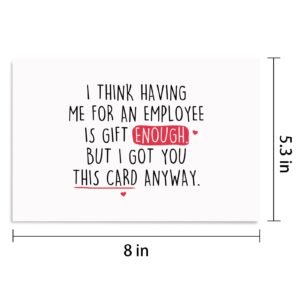 Funny Boss Day Card for Boss, Happy Boss Day Card for Boss Lady, Boss Birthday Card from Employee, Gift for Boss, Boss Going Away Card