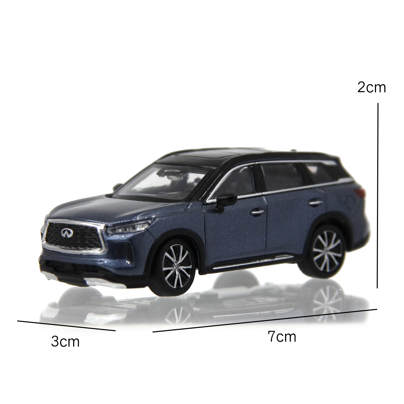 Infiniti 2022 QX60 1：64 Scale Diecast Model Car for Adults Collection Blue