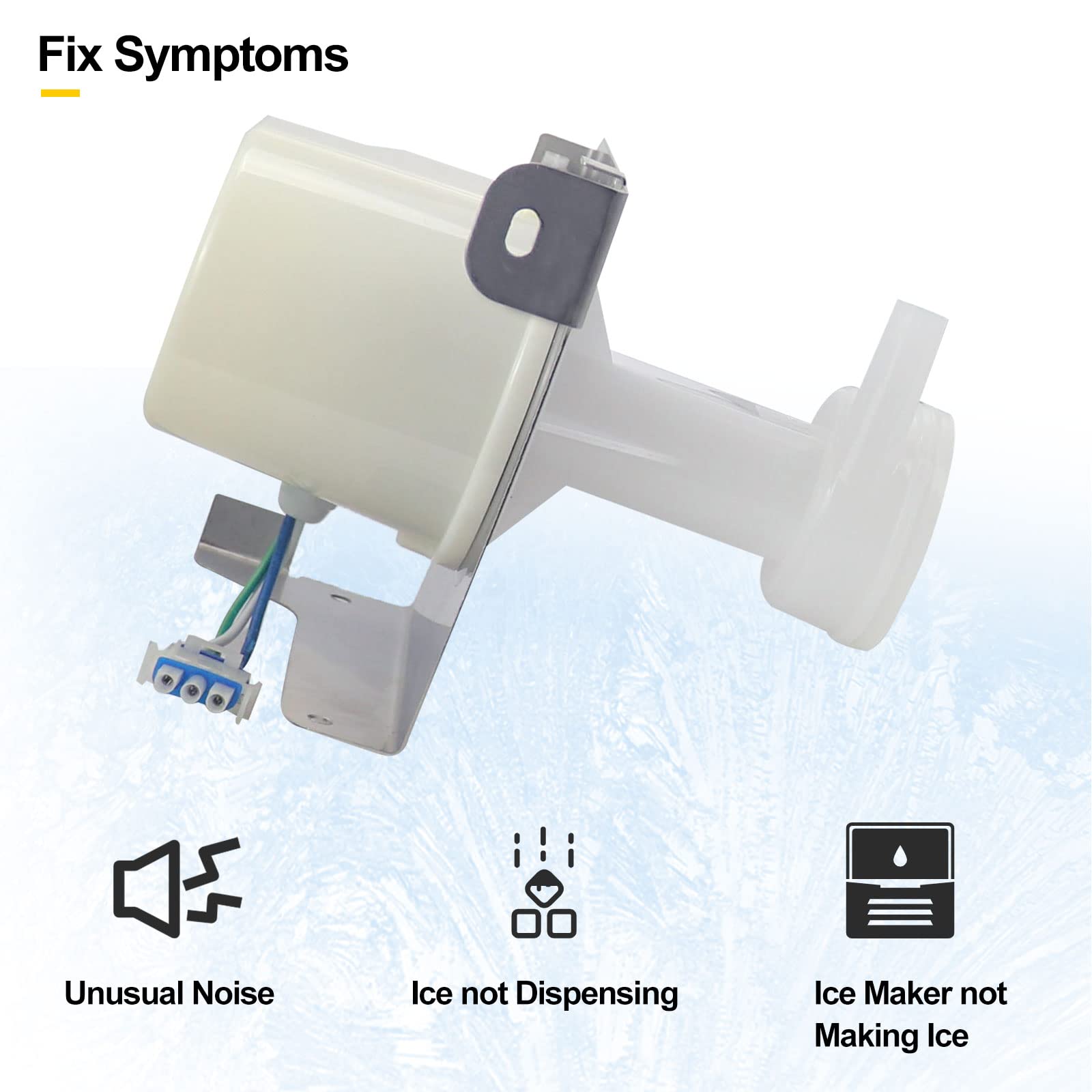 ZATUX 2217220 Ice Maker Circulation Pump Assembly Compatible with Whirl-Pool G-E Replaces Water Pump WP2217220 2185531 AP6006664 PS11739740 WR57X10028