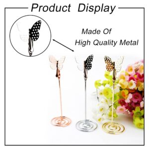 NOOMIEQCF 3 Pcs Photo Clip Holders Multifunctional Place Card Holders Creative Table Number Holders for Parties Gatherings Offices Home