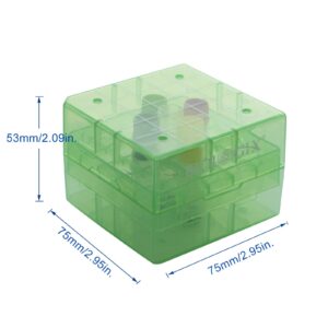 CryoKing 2in 25 Well PP Cryogenic Boxes, Microtube Storage Box, Tube Laboratory Storage Freezer Boxes, 5 Pcs