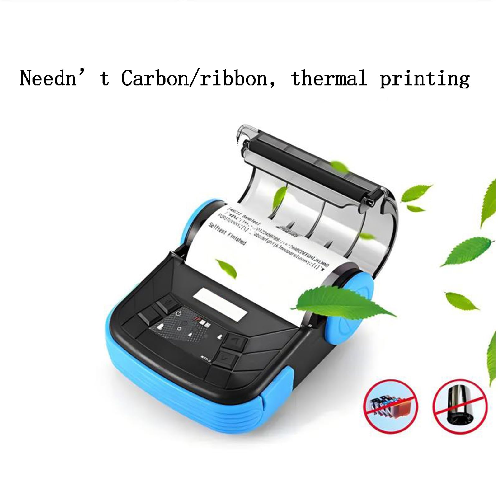 NOT for ios/ipad/MAC,80mm android portable bluetooth Receipt thermal Printer, mobile wireless 3 inch Ticket Bill invoice pos Printer for store small business,compatible with Windows/android