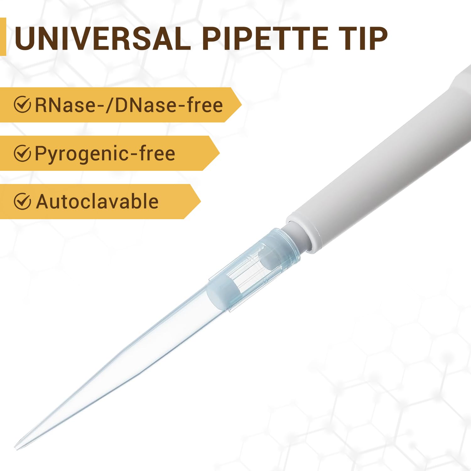 4E's USA 1000µL Pipette Tip - Universal Tips, RNase/DNase Free, Pyrogen Safe, Sterile Blue Pipette Tip with Filter, 96 Tips Racked