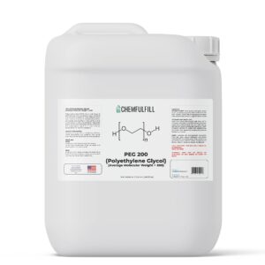 Chemfulfill PEG 200 – Polyethylene Glycol 200 (PEG200) (Gallon (128 fl oz))