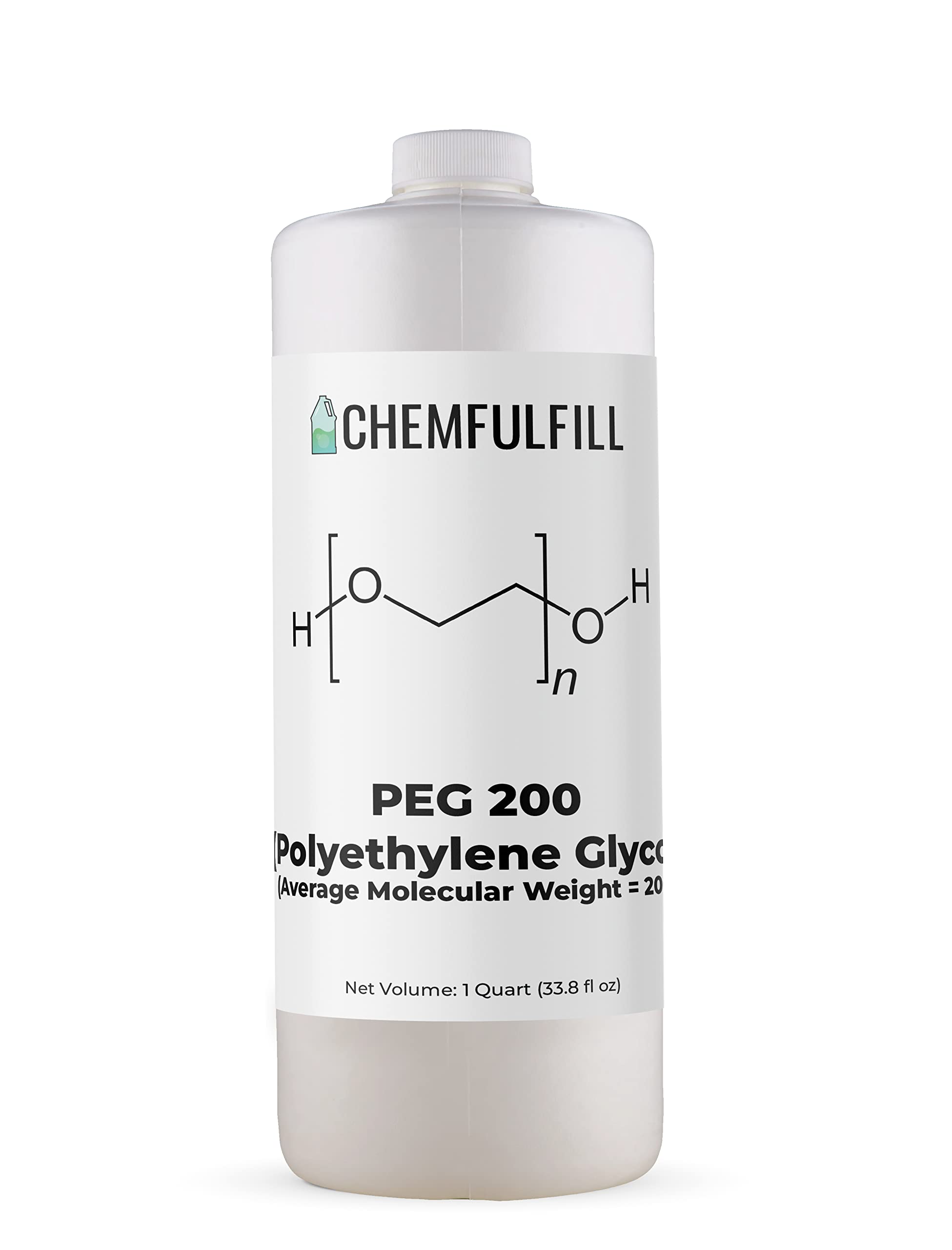 Chemfulfill PEG 200 – Polyethylene Glycol 200 (PEG200) (Gallon (128 fl oz))