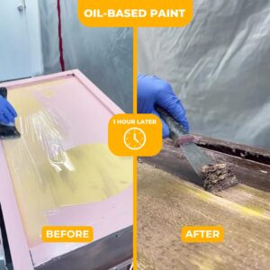 GREENEZ Strip & Clean Furniture Stripping Kit | Removes Multiple Paint Layers | Varnish & Epoxy Remover | Wood Paint Stripper | Melts Coatings | Soy-Based Formula | Includes Residue Removal Spray