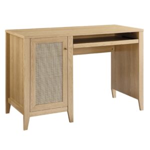 modway soma desk, oak, 47"