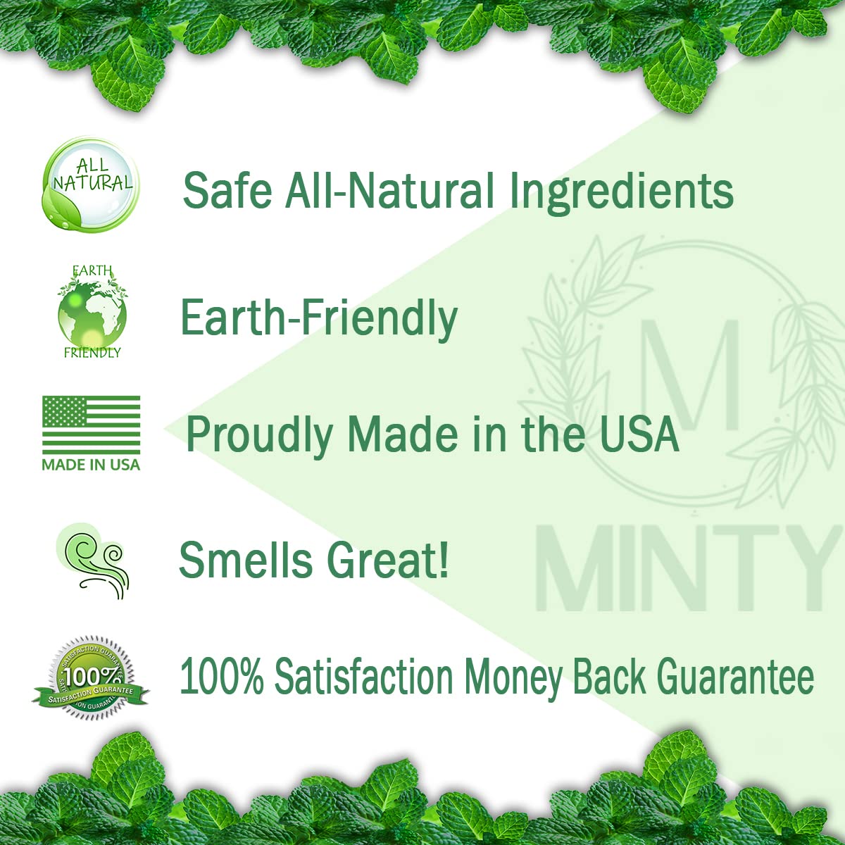 Minty Spider Repellent, Natural 5% Peppermint Oil Spray, Kills & Deters All Types of Spiders and Insects, Indoor and Outdoor Use, 128 fl oz Gallon