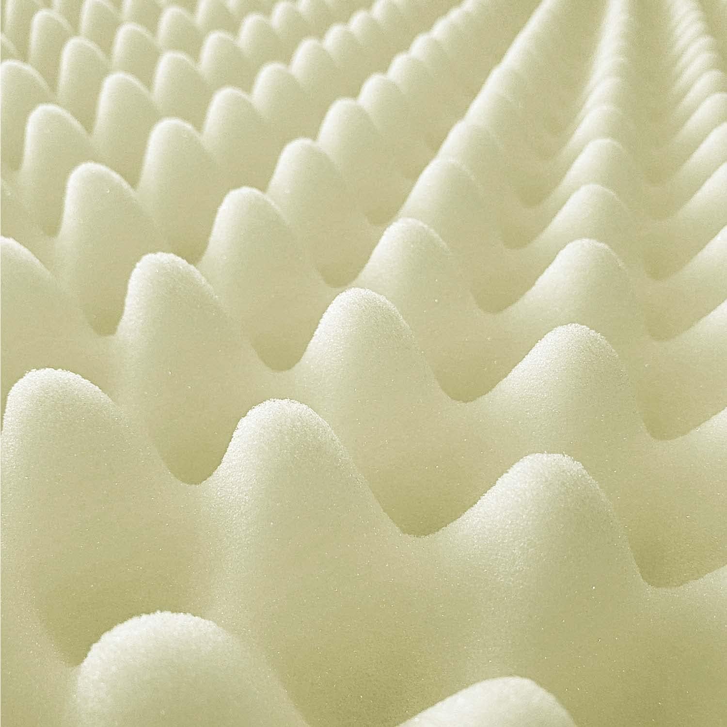 Gilbin Foam Mattress Topper, Egg Crate Hi-Density Foam Pad, Mattress Pad, and Bed Topper for Support.Convoluted Foam for Pain Relief on Pressure Sores Small Crib