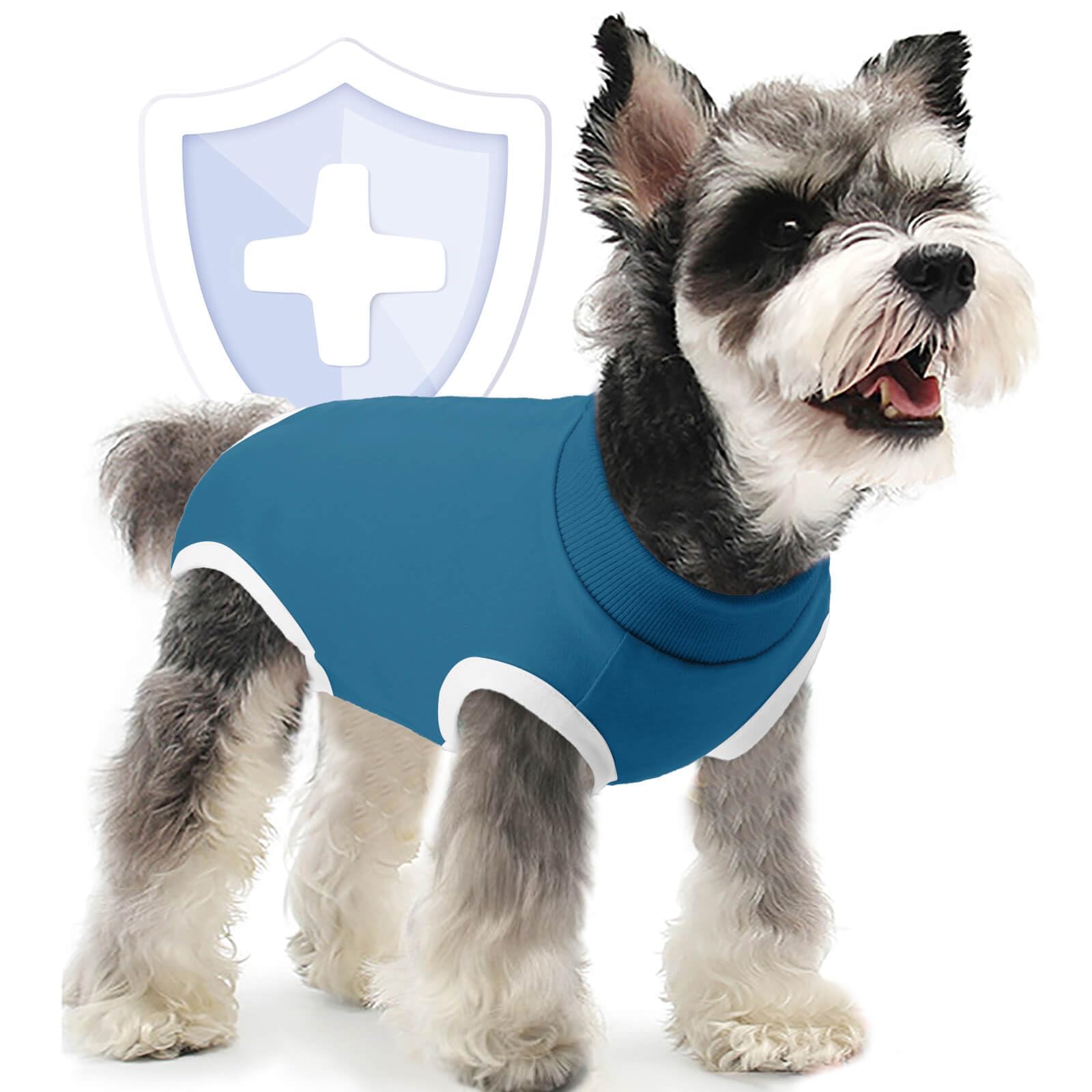 AOFITEE Dog Recovery Suit, Dog Surgical Recovery Suit for Female Dogs After Surgery, Breathable Dog Onesie for Surgery Abdominal Wounds, Dog Cone E-Collar Alternative for Male Female Anti Licking