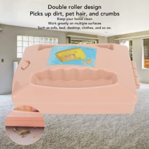 Carpet Sofa Sweeper, Double Roller Remove Debris Table Sweeper Cleansing Brush for Desktop Bed Carpet