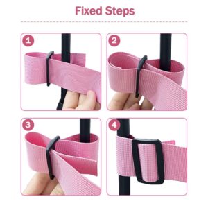 Elderly Shower Chair Seat Anti-Slip Belt, Universal Bath Bench Buckle Strap Nursing Care Supplies for Disabled Patient Bedridden (Pink)