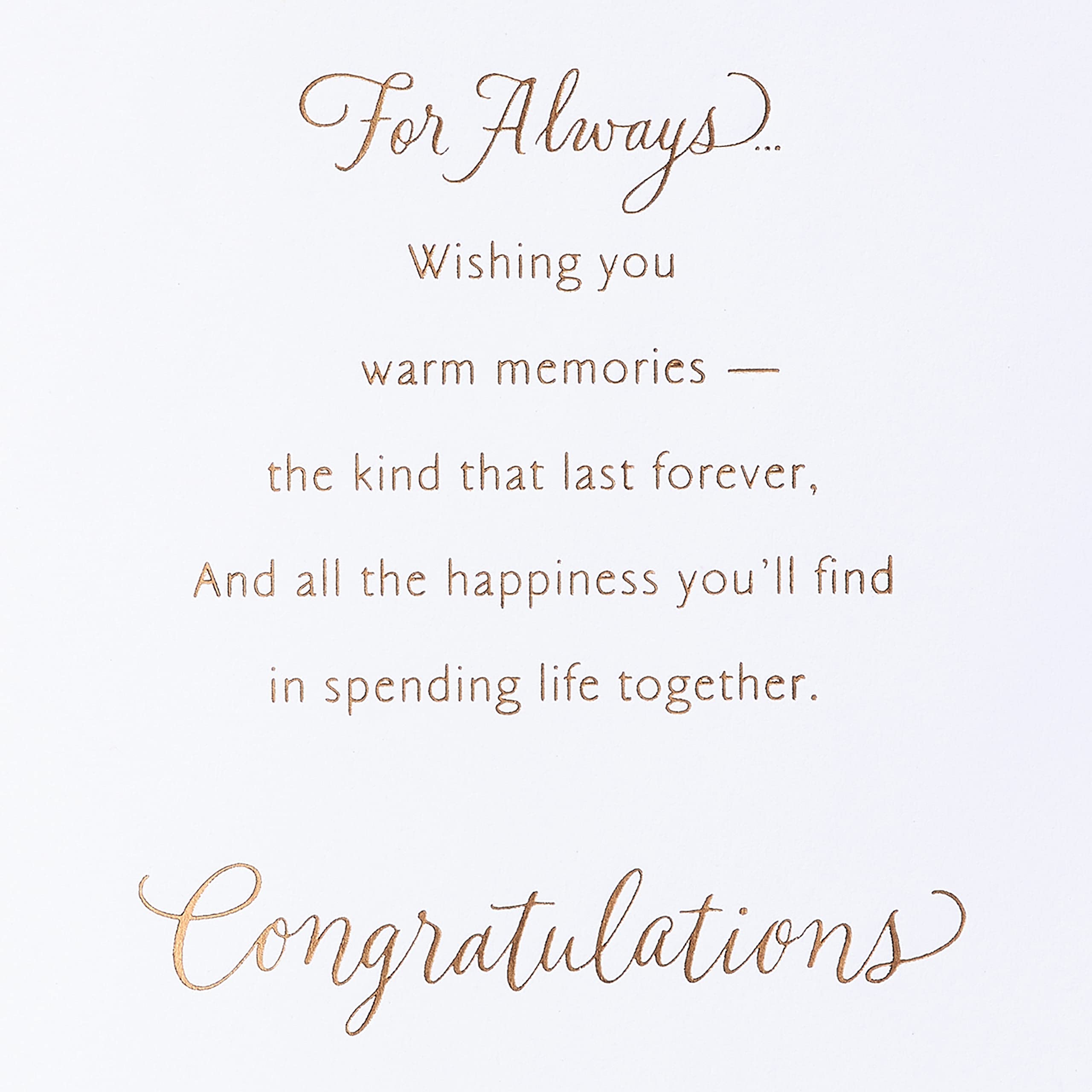 American Greetings Wedding Card (The Happiness You'll Find)