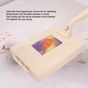 Carpet Debris Sweeper Brush, Double Roller Handheld Manual Sweeper Pet Hair Dust Scraps Paper Small Rubbish Cleaning for Bed Clothes Desktop