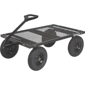 Strongway Steel Cart - 1500-Lb. Capacity, 52in.L x 34.7in.W x 30.5in.H, Model# STR1500