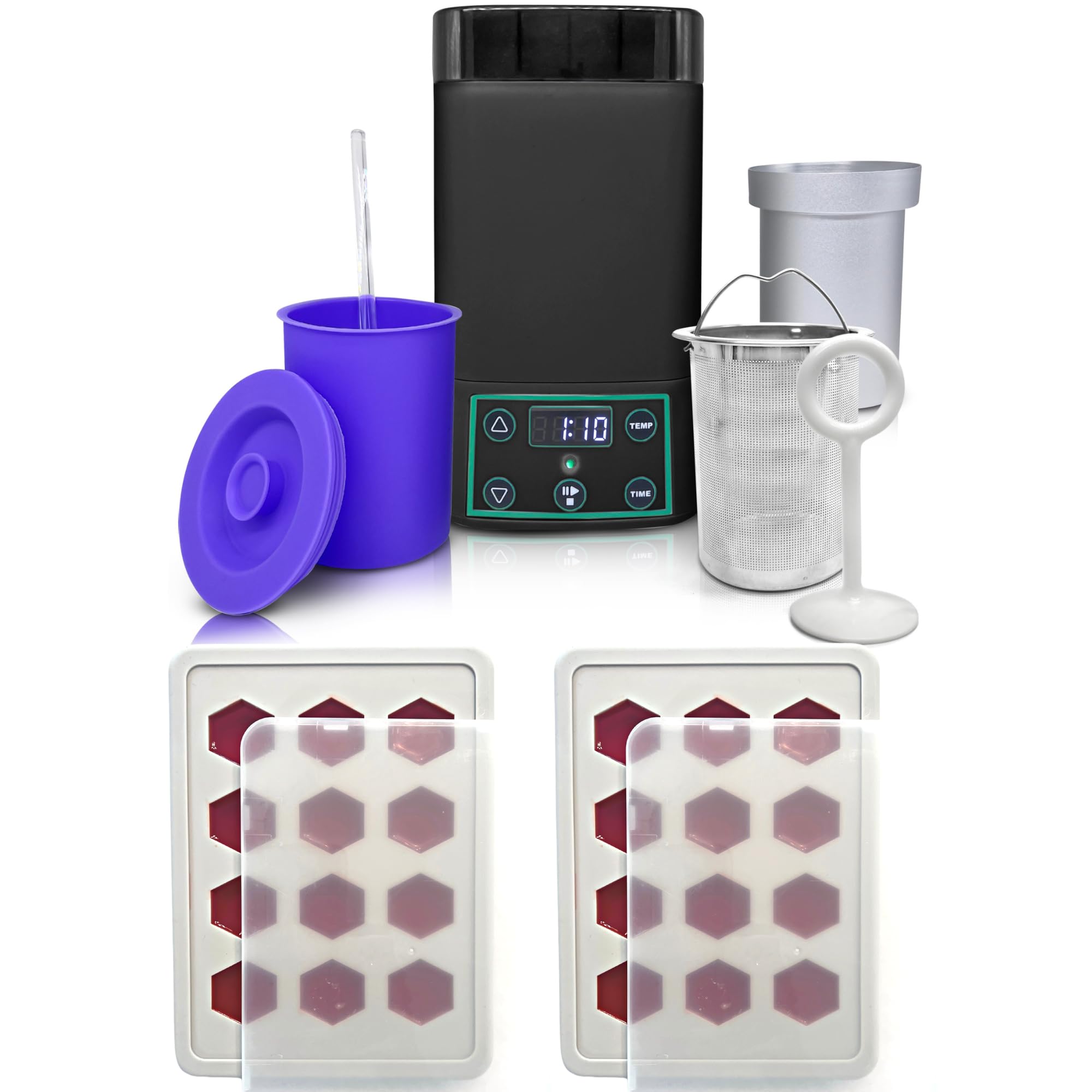 Decarboxylator and Infuser Machine, Magic Herb Butter Maker Machine, Oil Infuser Machine, Gummy Maker, Mess Free, Easy to Use – EdiOven & 2 Gummy Molds