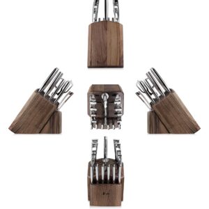 Cangshan N1 Series 1024784 German Steel Forged 17-Piece Knife Block Set, Walnut