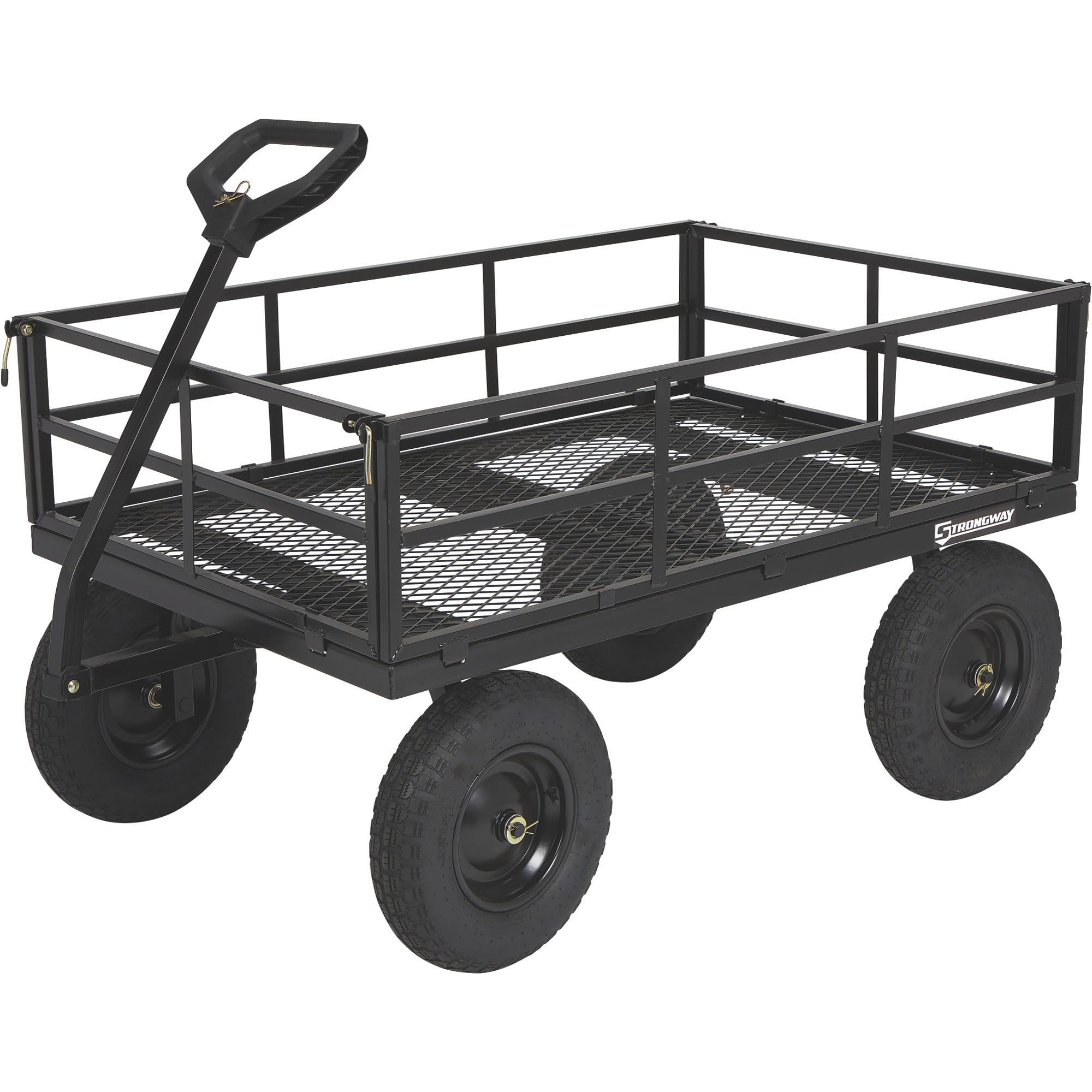 Strongway Steel Cart - 1500-Lb. Capacity, 52in.L x 34.7in.W x 30.5in.H, Model# STR1500