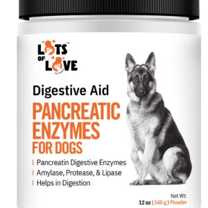 Pancreatic Enzymes for Dogs (Thomas Pet Bio Case Same Formula) - Lots of Love Pet Products - 12 Oz Powder