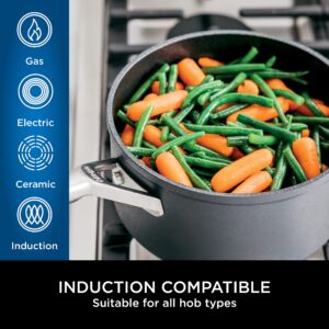 Ninja ZEROSTICK 16cm Saucepan, Hard Anodised Aluminium [C30216UK] Induction Compatible, Dishwasher Safe Gray