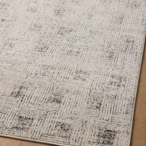 Loloi II Kamala Collection KAM-01 Grey/Graphite 4'-0" x 6'-0" Accent Rug