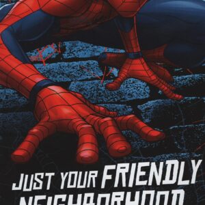 Happy Birthday Greeting Card Featuring Spider-Man: Just Your Friendly Neighborhood Spider-Man Wishing an Awesome Kid Like You A Birthday That's Totally Web-Tastic!