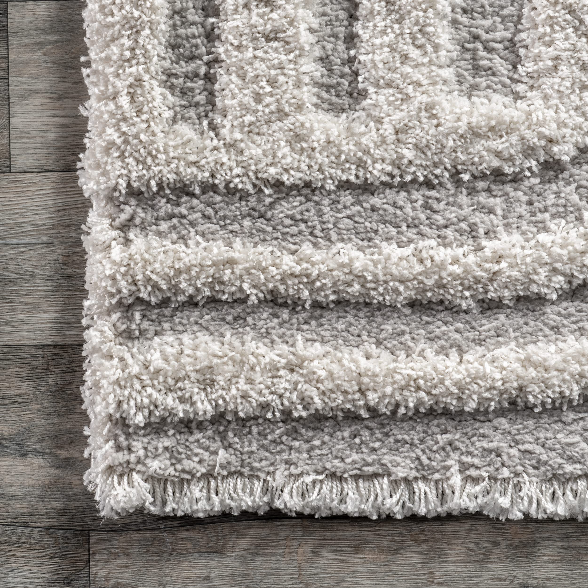 nuLOOM Maureen Modern Shag Area Rug, 8x10, Beige