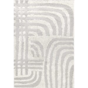 nuLOOM Maureen Modern Shag Area Rug, 8x10, Beige