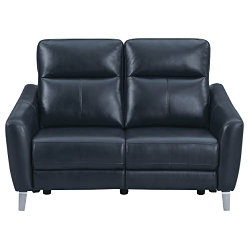 Coaster Home Furnishings Derek Upholstered Power Loveseat and Blue