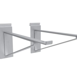 CrownWall Slatwall 14" Bracket Shelf - Storage - 1 Pair