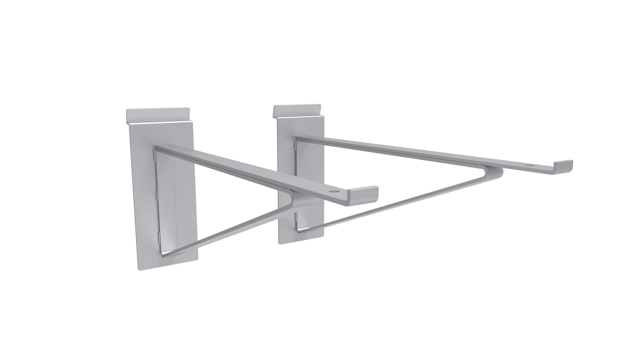 CrownWall Slatwall 14" Bracket Shelf - Storage - 1 Pair