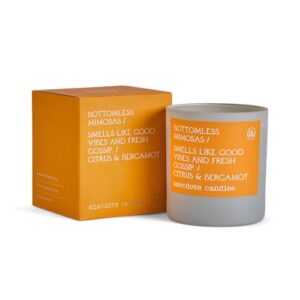 Anecdote Candles 'Bottomless Mimosas' Coconut Soy Wax Candle | Premium Hand Poured & Long Burning | Citrus & Bergamot Scent | Phthalate-Free | for Home, Office, Gift - 9 Oz