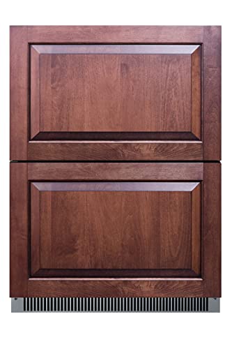 Summit Appliance ADRD24PNR 24" Wide 2-Drawer All-Refrigerator, ADA Compliant; Panel-ready Drawer Fronts (Panels NOT Included); 4.8 cu.ft Capacity; Door and Temperature Alarms; Frost-Free