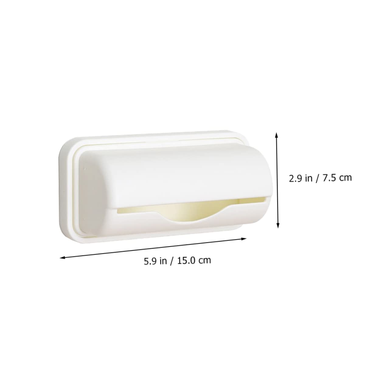 CORHAD Plastic Container 3 pcs Plastic Dispenser Cases Adhesive Mount Mounted Garbage Wall Container Bag Holder Bags Containers Storage Trash Plastic Containers