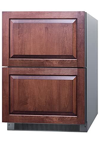 Summit Appliance ADRD24PNR 24" Wide 2-Drawer All-Refrigerator, ADA Compliant; Panel-ready Drawer Fronts (Panels NOT Included); 4.8 cu.ft Capacity; Door and Temperature Alarms; Frost-Free