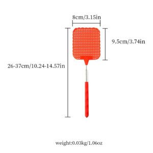 Magik 5-10 Pc Fly Swatters Extendable Durable Plastic Stainless Handle Bug Mosquito (5 Pack(1 Ea))