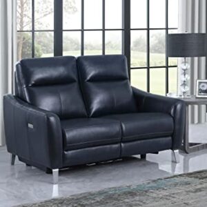 Coaster Home Furnishings Derek Upholstered Power Loveseat and Blue