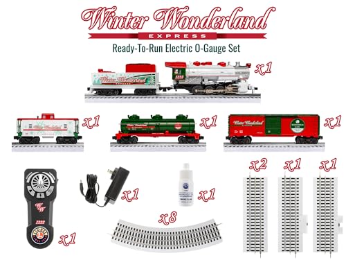 Lionel Winter Wonderland LionChief 5.0 Electric O Gauge Train Set with Bluetooth & Remote One Color