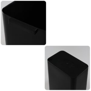 Tstorage 4.5 Gallon Plastic Office Wastebasket, Plastic Trash Cans, Black, 3 Packs