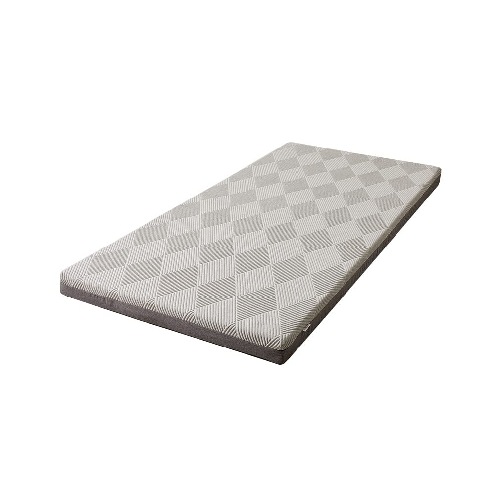 EVEZARY(KOR) Top Notch Memory Foam Mattress Topper–Relieve Back Pain,ergonomic,breathable,odor-free foam.Non-slip,rollable,washable cover. Compr test. CertiPUR-US certified for quality and durability.