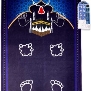 Electronic Adult/Children Educational Interactive Prayer Mat-Islamic, Smart Intelligent Muslim Prayer mat, Dark Blue