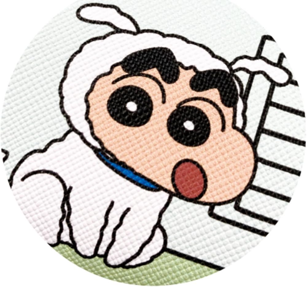 Tees Factory KS-5543193SK Crayon Shin-chan Shiro Shin-chan Pen Pouch, White, H 3.1 x W 7.5 x D 2.8 inches (8 x 19 x 7 cm)