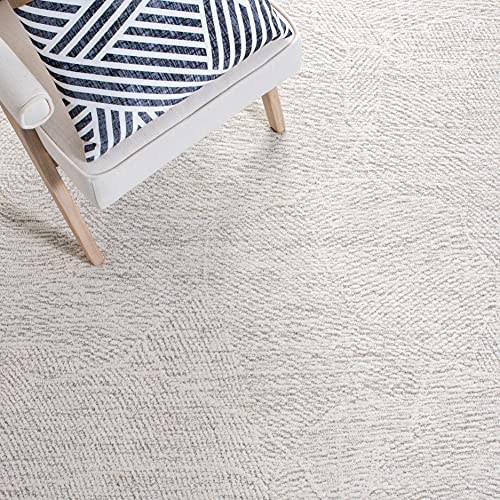 SAFAVIEH Metro Collection Area Rug - 9' x 12', Natural & Ivory, Handmade Wool, Ideal for High Traffic Areas in Living Room, Bedroom (MET999A)