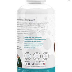 Vetericyn All-in 1 Multifunctional Dog Supplement and FoamCare Spray-On Plant-Based Dog Shampoo and Conditioner