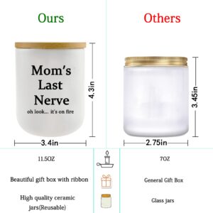 Gifts for Mom from Daughter Son, Best Mom Gifts Ideas, Funny Mothers Day & Birthday & Thanksgiving & Christmas Gifts, Vanilla Coconut Candles(11.5oz)