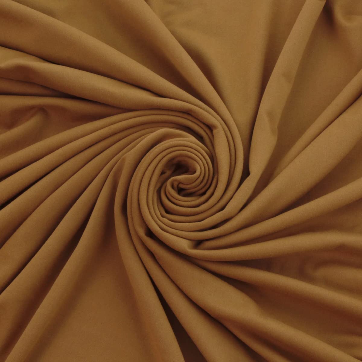 Solid DBP Fabric - Double Brushed Polyester 4 Way Stretch - Acorn - 2yd