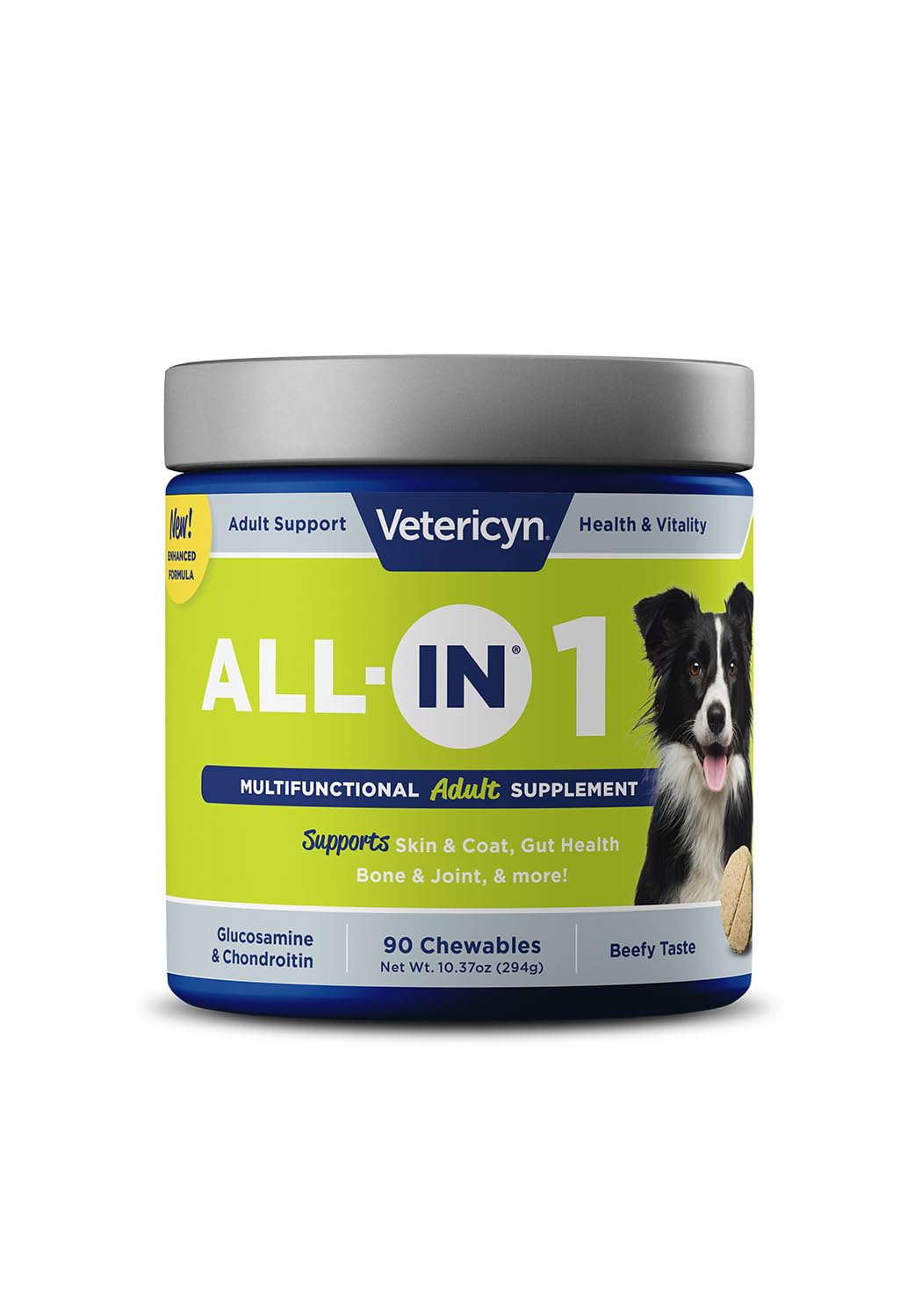 Vetericyn All-in 1 Multifunctional Dog Supplement and FoamCare Spray-On Plant-Based Dog Shampoo and Conditioner