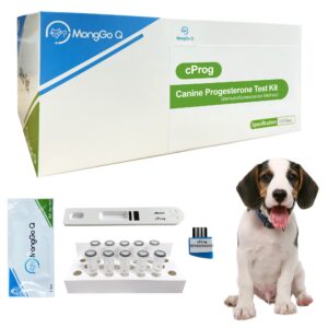 monggo q 10pcs canine progesterone test kit for dog, only progesterone machine (analyzer)